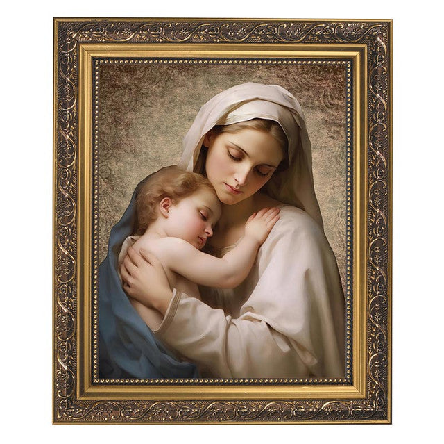 Madonna with Child Gold Tone Framed Print