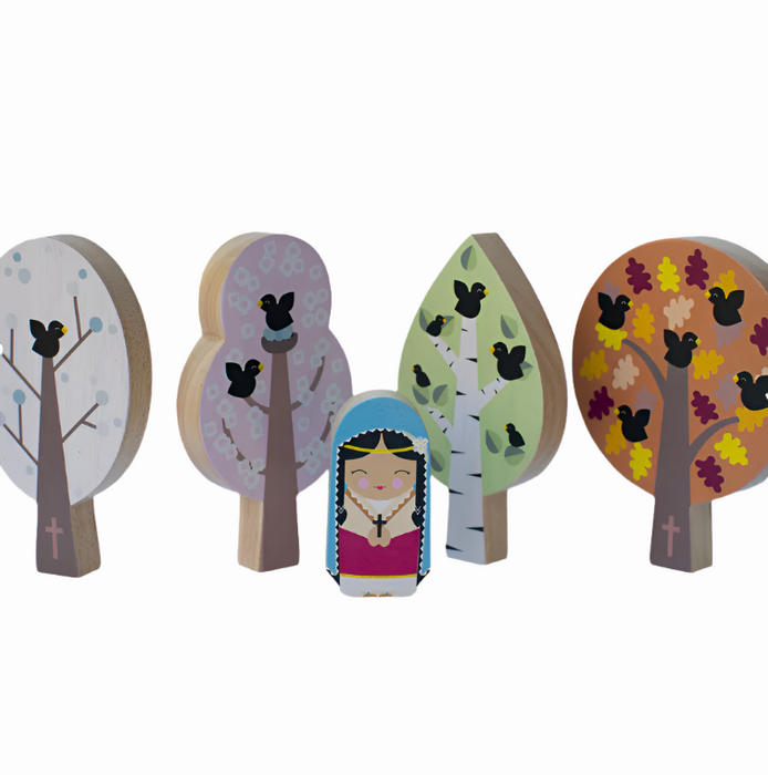 St. Kateri's Forest Wooden Seasons Set