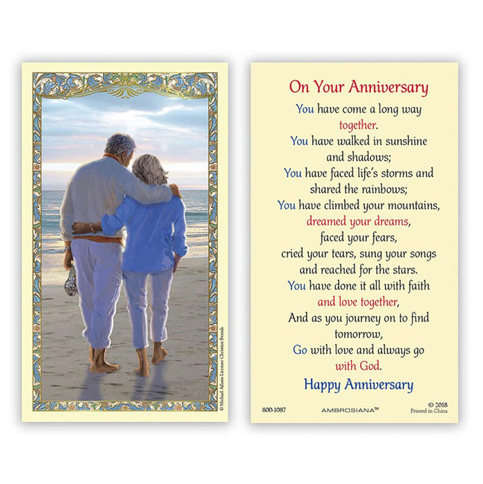 HOLY CARD - WEDDING ANNIVERSARY