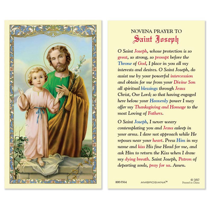 ST JOSEPH 50TH YEAR OF OUR LORD HOLY CARD