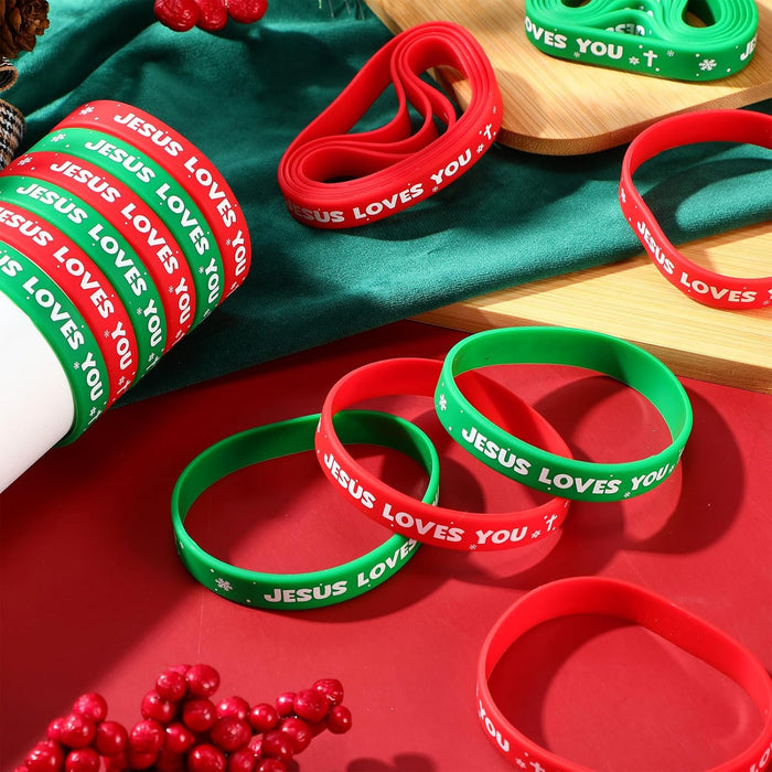 "Jesus Loves You" Silicone Bracelet