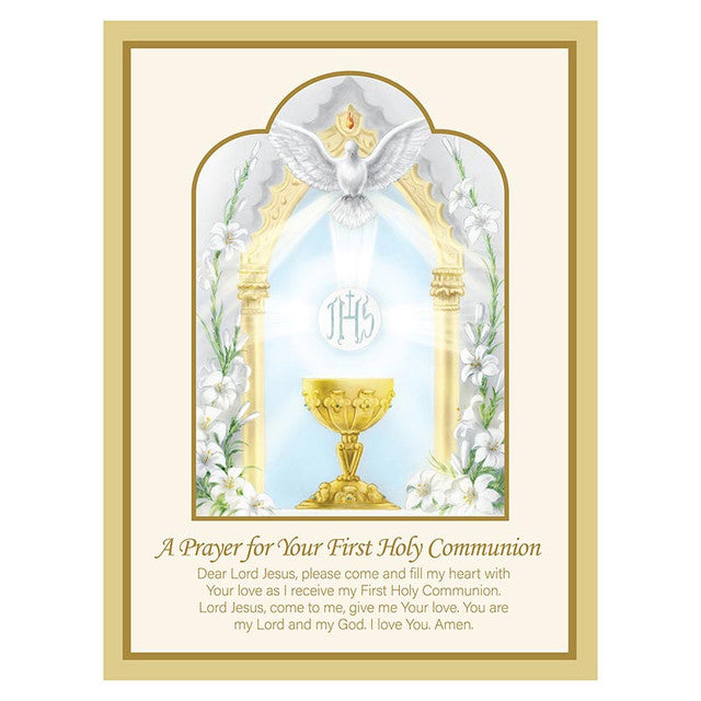 Pop Up Card Prayer For Your First Communion