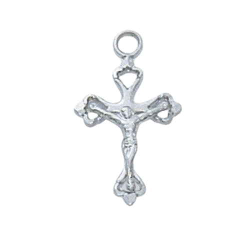 CRUCIFIX - SS - .5" LOOPED ENDS - 16" CHAIN