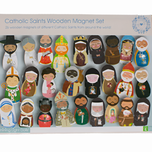 Wooden Magnet Set: Catholic Saints