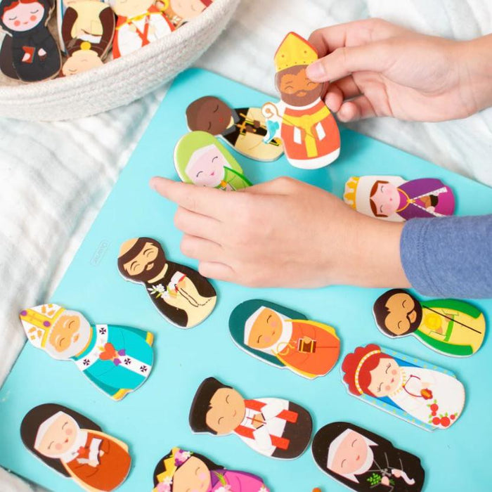 Wooden Magnet Set: Catholic Saints (Series 2)