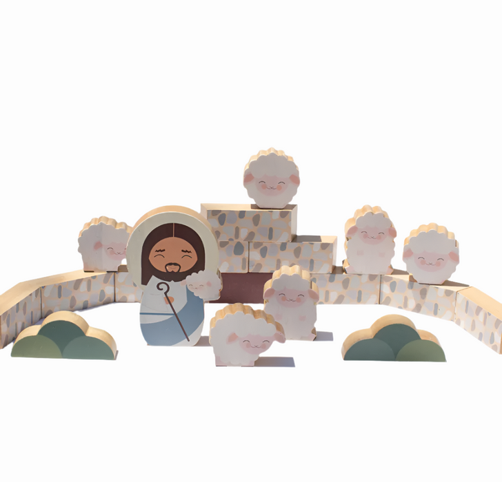 Wooden Playset: Jesus the Good Shepherd