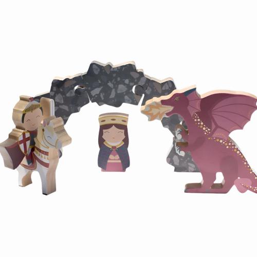 Wooden Playset: Saint George and the Dragon