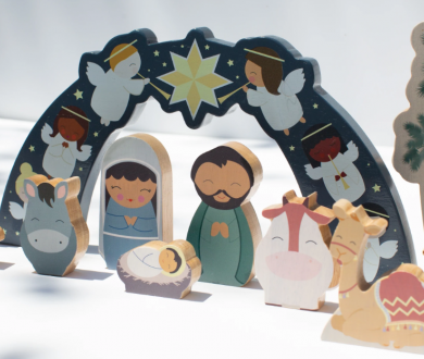 Children's Nativity Deluxe  Wooden Playset