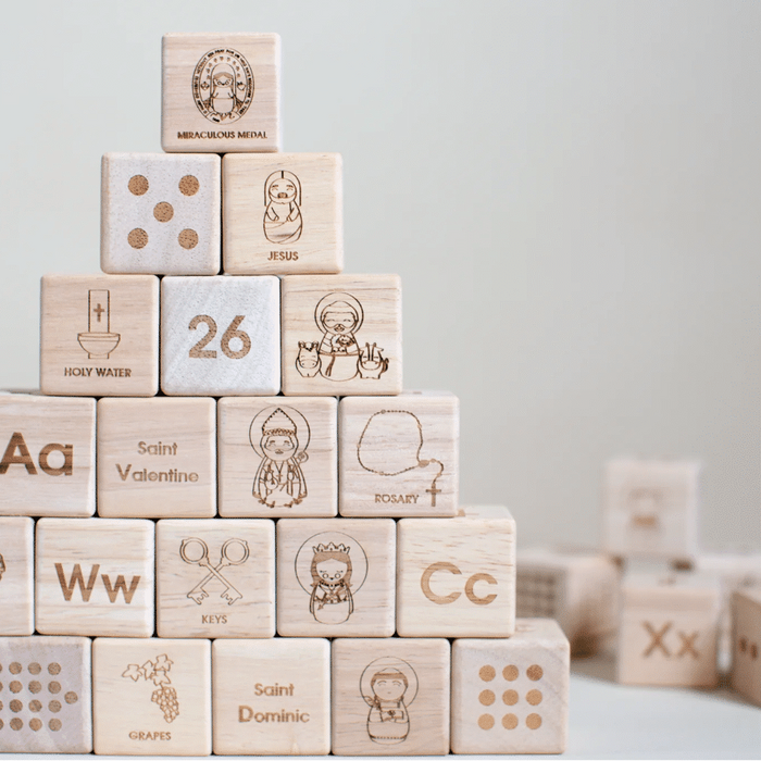 Catholic ABC Alphabet Blocks