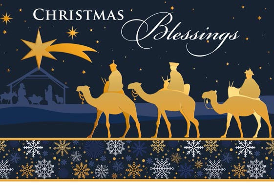 Wisemen "Christmas Blessings" Boxed Card Set