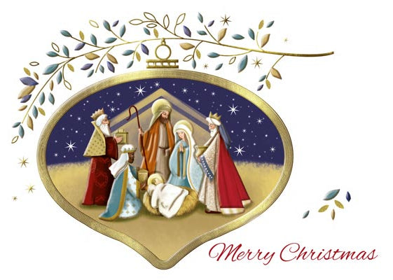 Nativity "Merry Christmas" Boxed Card Set