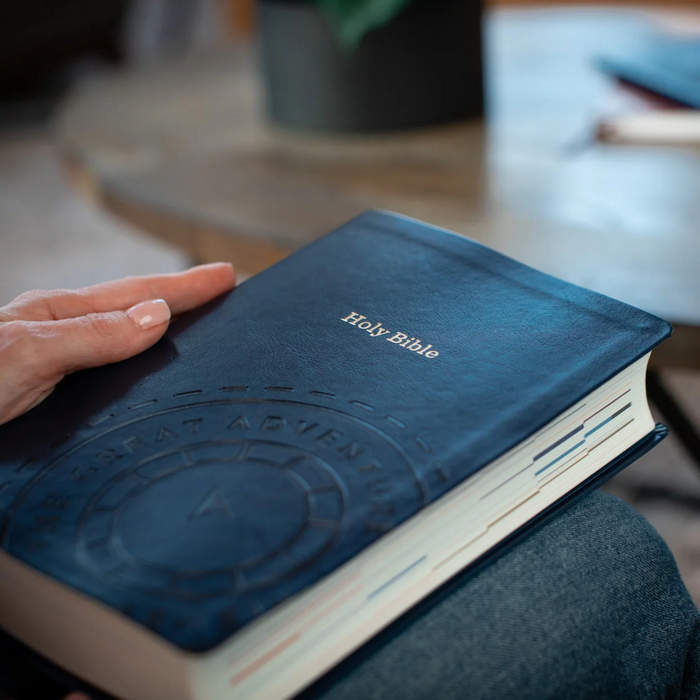 GREAT ADVENTURE CATHOLIC BIBLE - NAVY BLUE IMITATION LEATHER