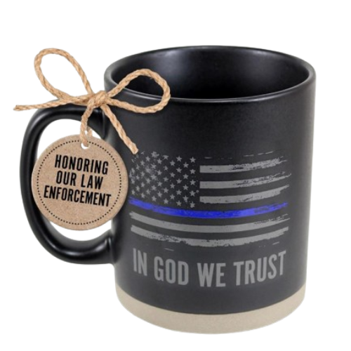 Coffee Mug In God We Trust Law Enforcement 16oz