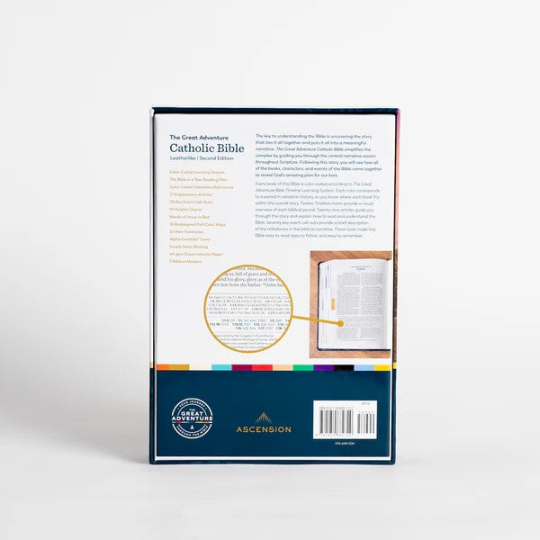 GREAT ADVENTURE CATHOLIC BIBLE - NAVY BLUE IMITATION LEATHER