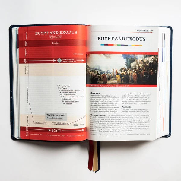 GREAT ADVENTURE CATHOLIC BIBLE - NAVY BLUE IMITATION LEATHER