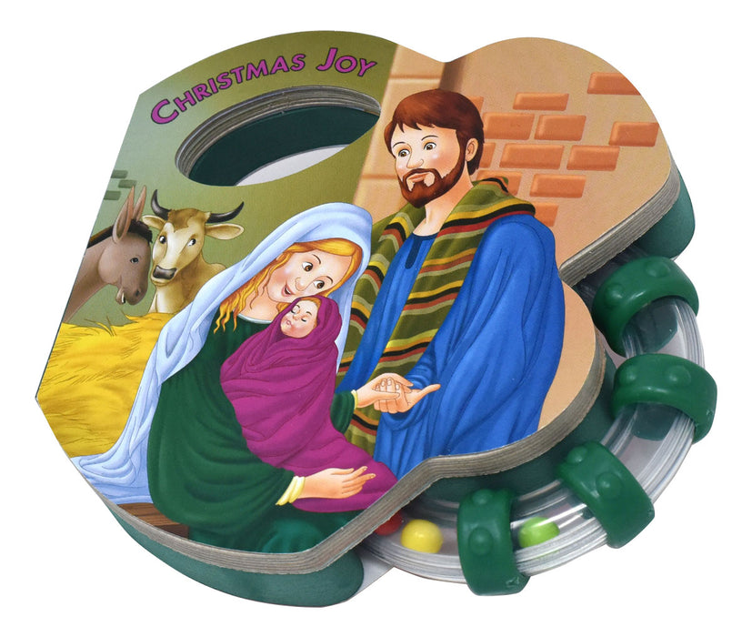 CHRISTMAS JOY - RATTLE HANDLE - BOARD BOOK