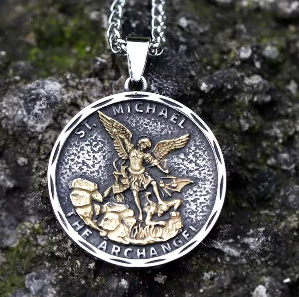 Archangel Men's Necklace 21.5" Chain