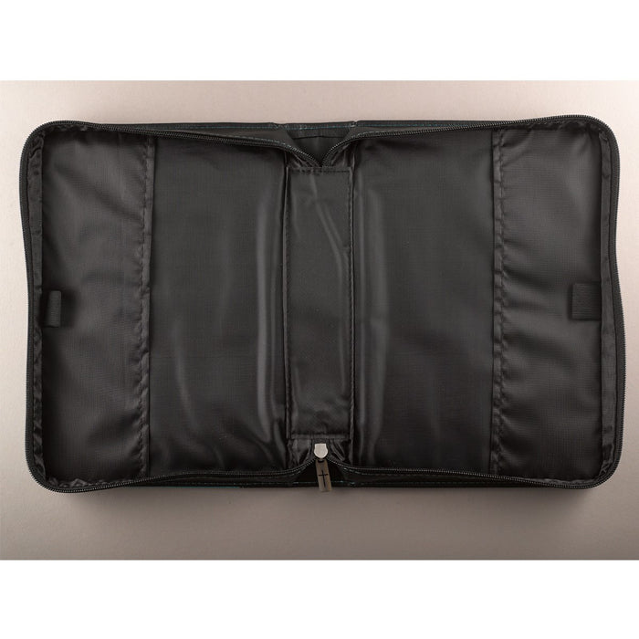 Serenity Medium Bible Cover in Aqua Fuax Leather