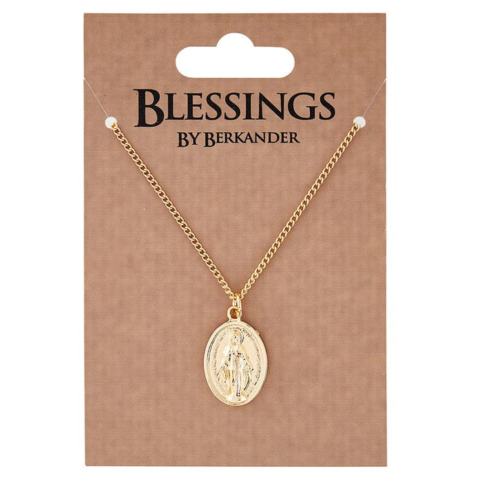 MIRACULOUS MEDAL - GOLD PLATE ON 18" CHAIN