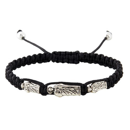 BRACELET - ST JUDE MEDALS - BLACK CORD