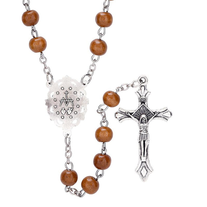 Rosary 6mm Brown Round Bead
