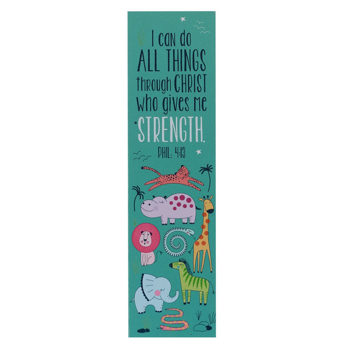 Kids Bookmark I Can Do All Things Jungle Pack of 10