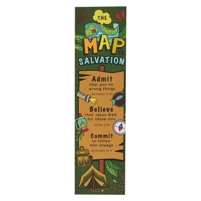 Kids Bookmark the Map to Salvation Pack of 10