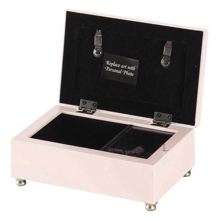 Music Box Baptism Precious Little One in Pink 6" x 4"