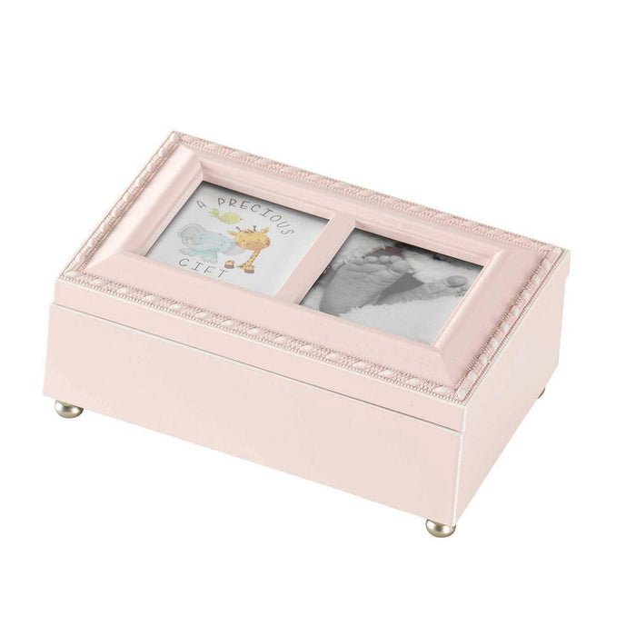 Music Box Baptism Precious Little One in Pink 6" x 4"
