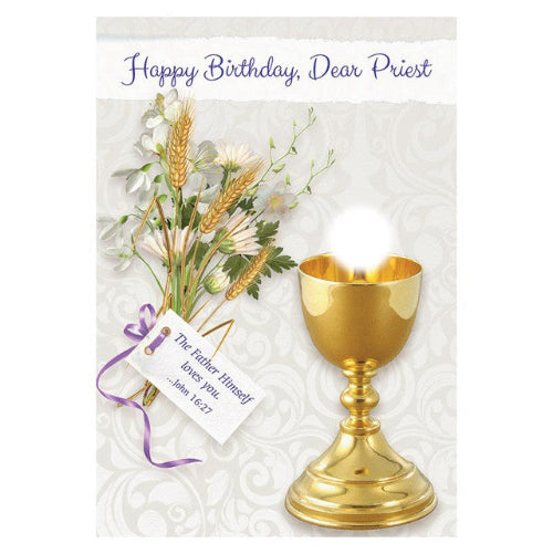 Greeting Card Priest Happy Birthday