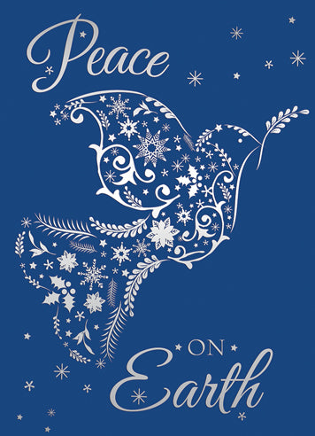 CHRISTMAS CARD - PEACE ON EARTH - SET OF 5