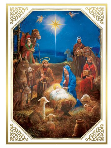 Christmas Card Pack of 5 Miracle of Christmas