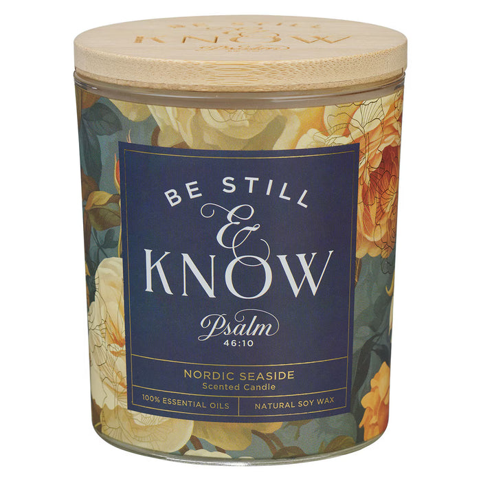 Scented Candle "Be Still and Know" Nordic Seaside