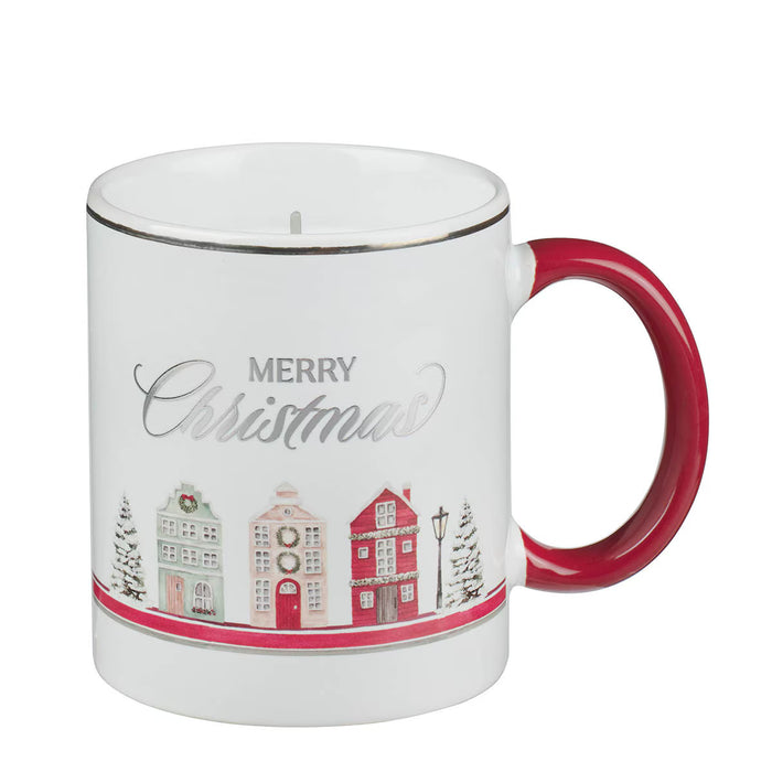 Scented Candle in a Ceramic Mug "Merry Christmas"