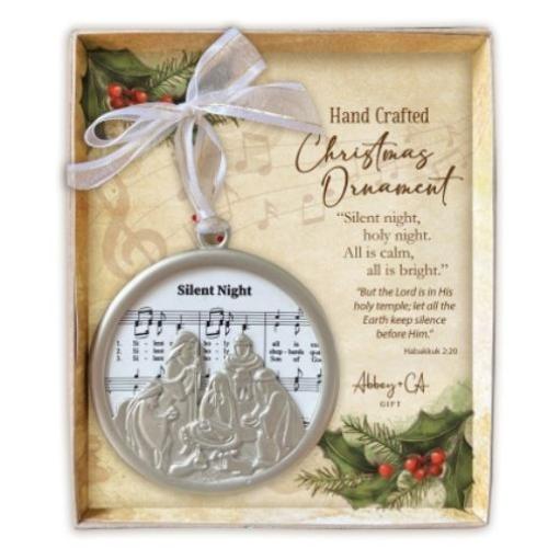 ORNAMENT "SILENT NIGHT" SHEET MUSIC