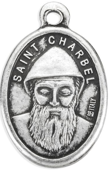 St Charbel 1" Oxidized Medal