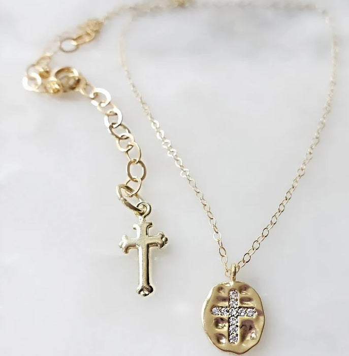 Cross Necklace in Gold