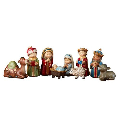 Child's Pageant Style Nativity 9 Piece Set