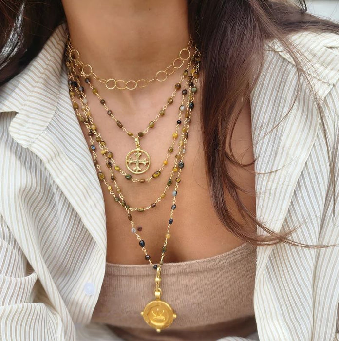 You Are Enough Choker with Cross