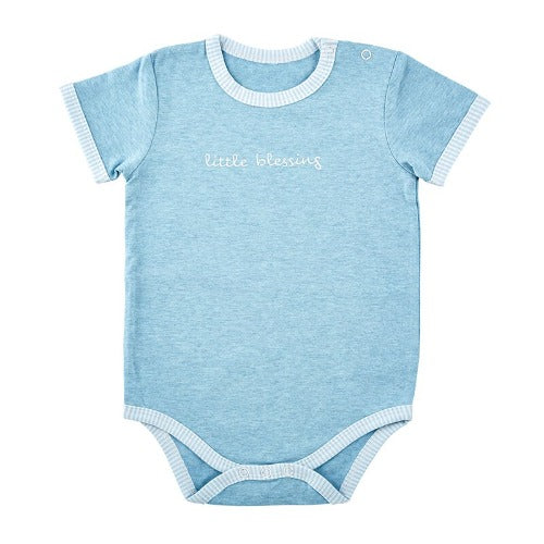 BABY ONESIE - LITTLE BLESSING - BLUE