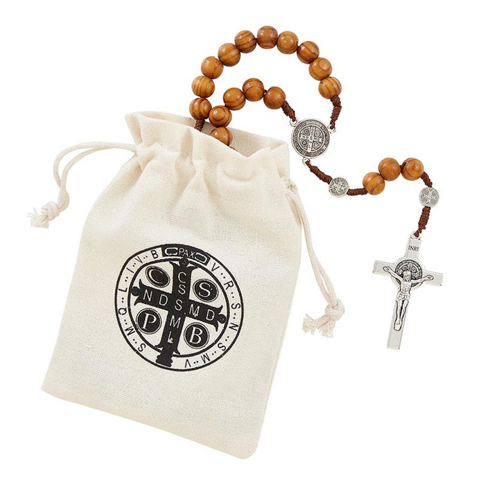 Rosary Brown Saint Benedict Paracord
