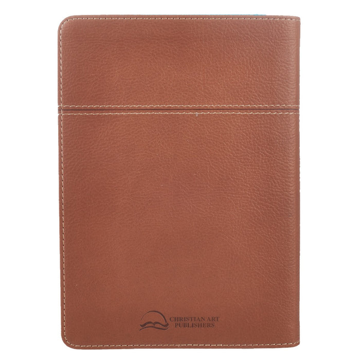 Words of Jesus For Men 366 Reflections Brown Faux Leather