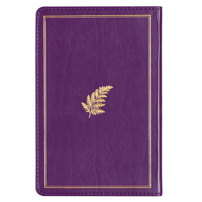 Praying the Psalms Purple Faux Leather