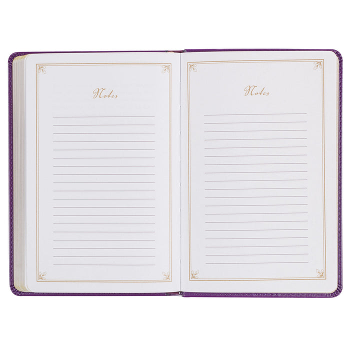 Praying the Psalms Purple Faux Leather