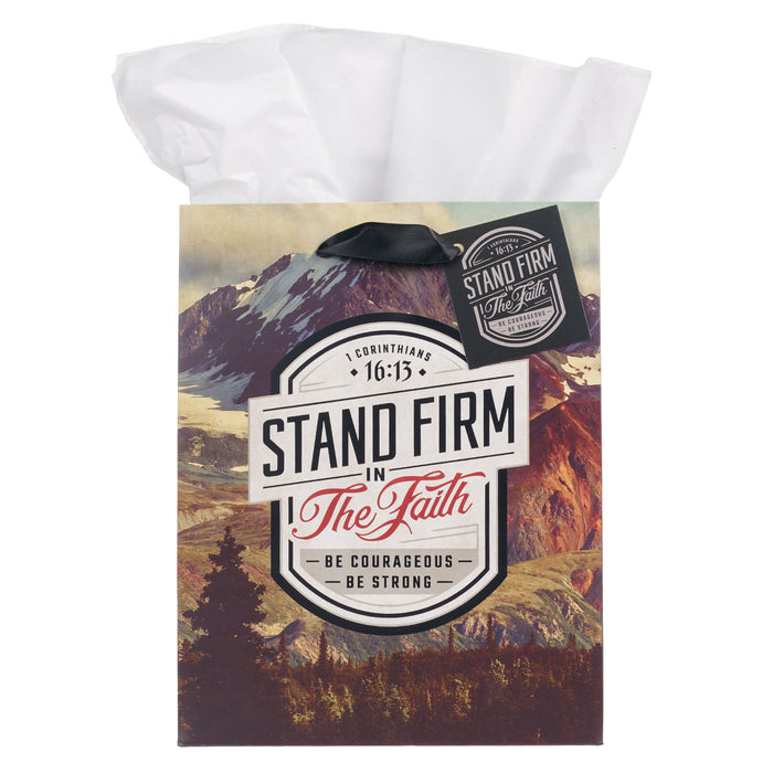 Gift Bag (M) Stand Firm in the Faith Mountain View