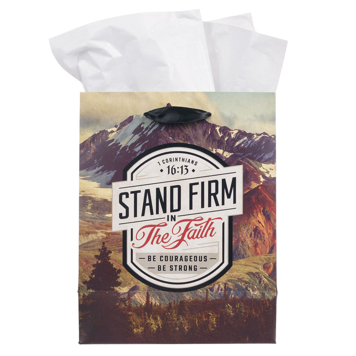 Gift Bag (M) Stand Firm in the Faith Mountain View