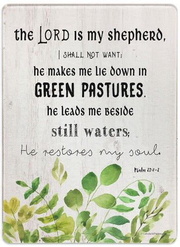 Glass Cutting board "The Lord is My Shepherd"