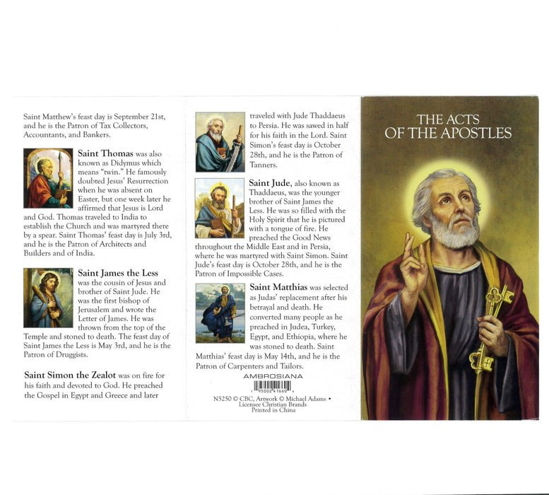 The Acts of The Apostles Trifold Cards