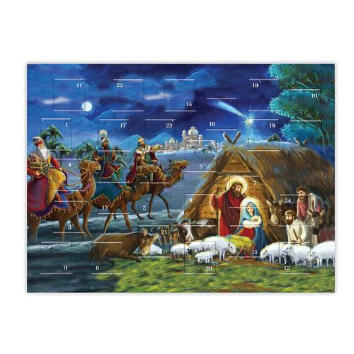 Advent Calendar Traditional Nativity Scene