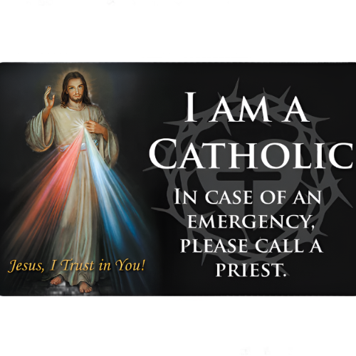 Divine Mercy Catholic ID Card